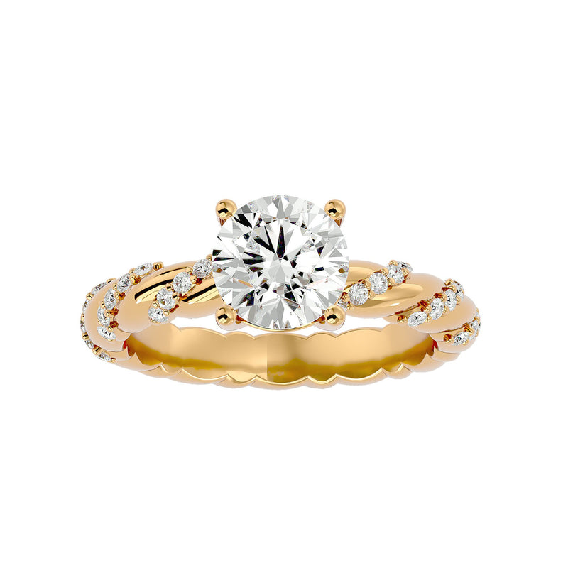 Unique Diamond Engagement Ring (1.6 Ct.)