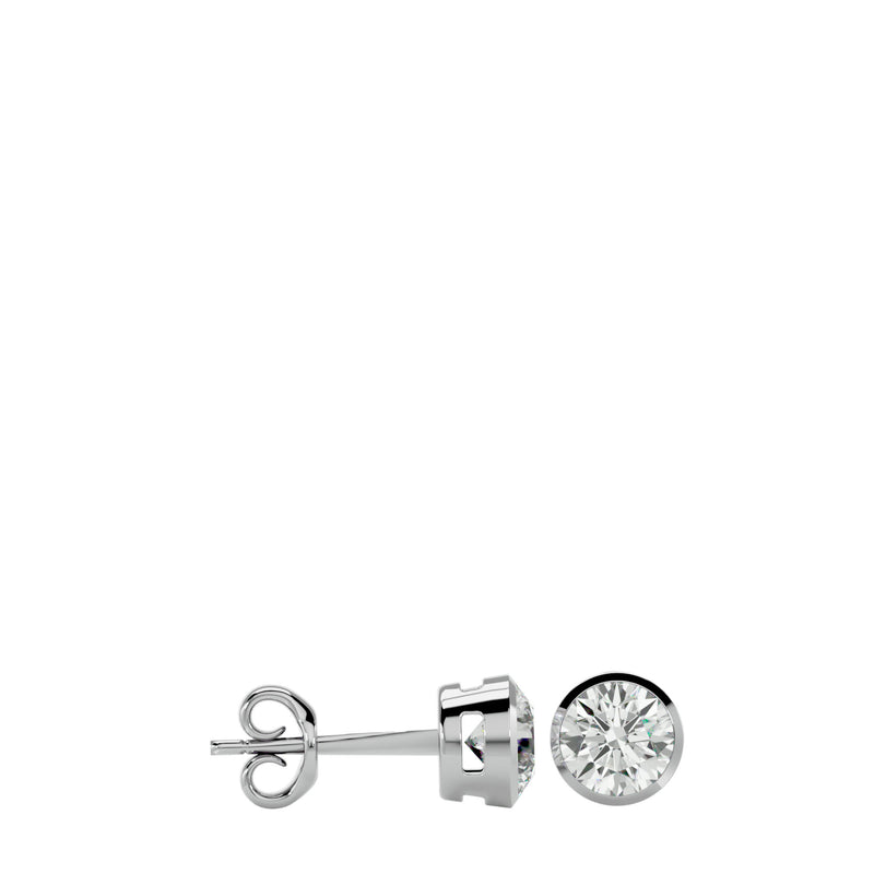 Diamond Round Stud Earrings (1.2 Ctw.)